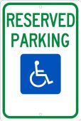 Federal Parking Sign: Reserved Parking (Handicapped)