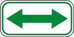 REFLECTIVE DOUBLE ARROW SIGN