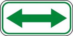 REFLECTIVE DOUBLE ARROW SIGN