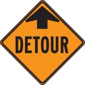 CANADIAN CONSTRUCTION SIGN - DETOUR