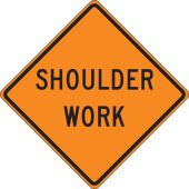 Roll-Up Construction Sign: Shoulder Work