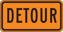 Rigid Construction Sign: Detour