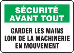 BILINGUAL FRENCH SIGN – EQUIPMENT