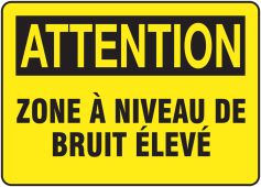 BILINGUAL FRENCH SIGN – HEARING PROTECTION