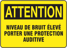 BILINGUAL FRENCH SIGN – HEARING PROTECTION