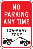Parking Sign: No Parking Any Time - Tow-Away Zone