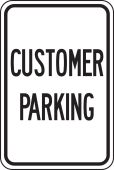 Traffic Sign: Customer Parking