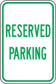 Traffic Sign: Reserved Parking