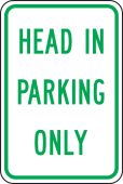 DESIGNATED PARKING SIGNS
