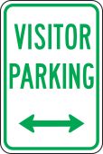 Traffic Sign: Visitor Parking (Double Arrow)