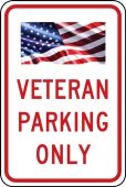 Parking Signs: Veteran Parking Only