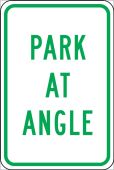 Traffic Sign: Park At Angle