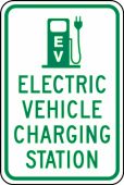 Traffic Sign: Electric Vehicle Charging Station