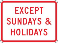 Parking Restriction Sign