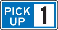 Traffic Sign: Pick Up (1)(2)(3)