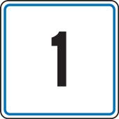 Traffic Sign: (1)(2)(3)