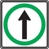 TRAFFIC SIGN - STRAIGHT