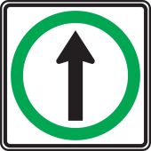 TRAFFIC SIGN - STRAIGHT