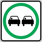 TRAFFIC SIGN - PASSING