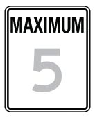 Speed Limit Sign: Maximum _