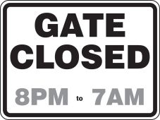 Facility Traffic Sign
