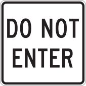 Facility Traffic Sign: Do Not Enter