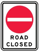 TRAFFIC SIGN - ROAD CLOSED