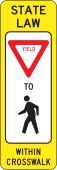 Pedestrian Crossing Sign (Without Base)
