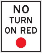 Intersection Sign: No Turn On Red