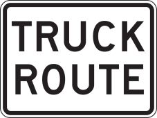 Truck Restriction Sign: Truck Route