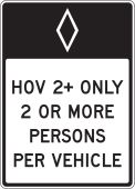 HOV Sign