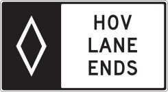 HOV Sign