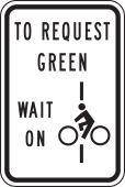 Bicycle & Pedestrian Sign: Bicycle Signal Actuation