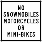 MOTORCYCLE SIGN