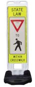 In-Street Pedestrian Crossing Sign: State Law - Yield Within Crosswalk