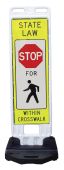 In-Street Pedestrian Crossing Sign: Stop