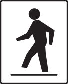 TRAFFIC SIGN - PEDESTRIAN TRAFFIC