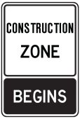 TEMPORARY CONDITION SIGN - CONTRUCTION