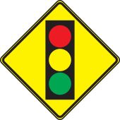 TRAFFIC SIGN - SIGNAL AHEAD