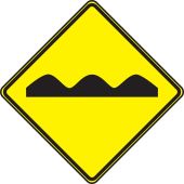 TRAFFIC SIGN - ROUGH ROAD