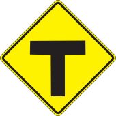 Intersection Warning Sign: T-Intersection