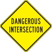Intersection Sign: Dangerous Intersection