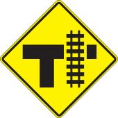 Rail Sign: Parallel Railroad Crossing (T)