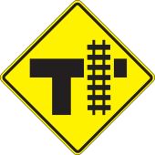 Rail Sign: Parallel Railroad Crossing (T)