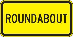 Intersection Warning Sign: Roundabout