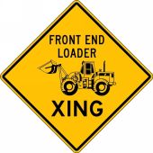 Crossing Sign: Front End Loader