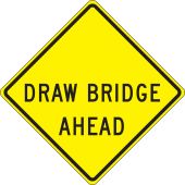 Lane Guidance Sign: Draw Bridge Ahead