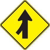 Lane Guidance Sign: Left Lane Merge