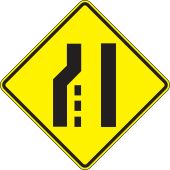 Lane Guidance Sign: Lane Ends - Merge Right (Symbol)