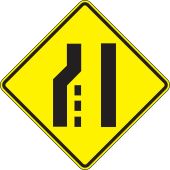 Lane Guidance Sign: Lane Ends - Merge Right (Symbol)